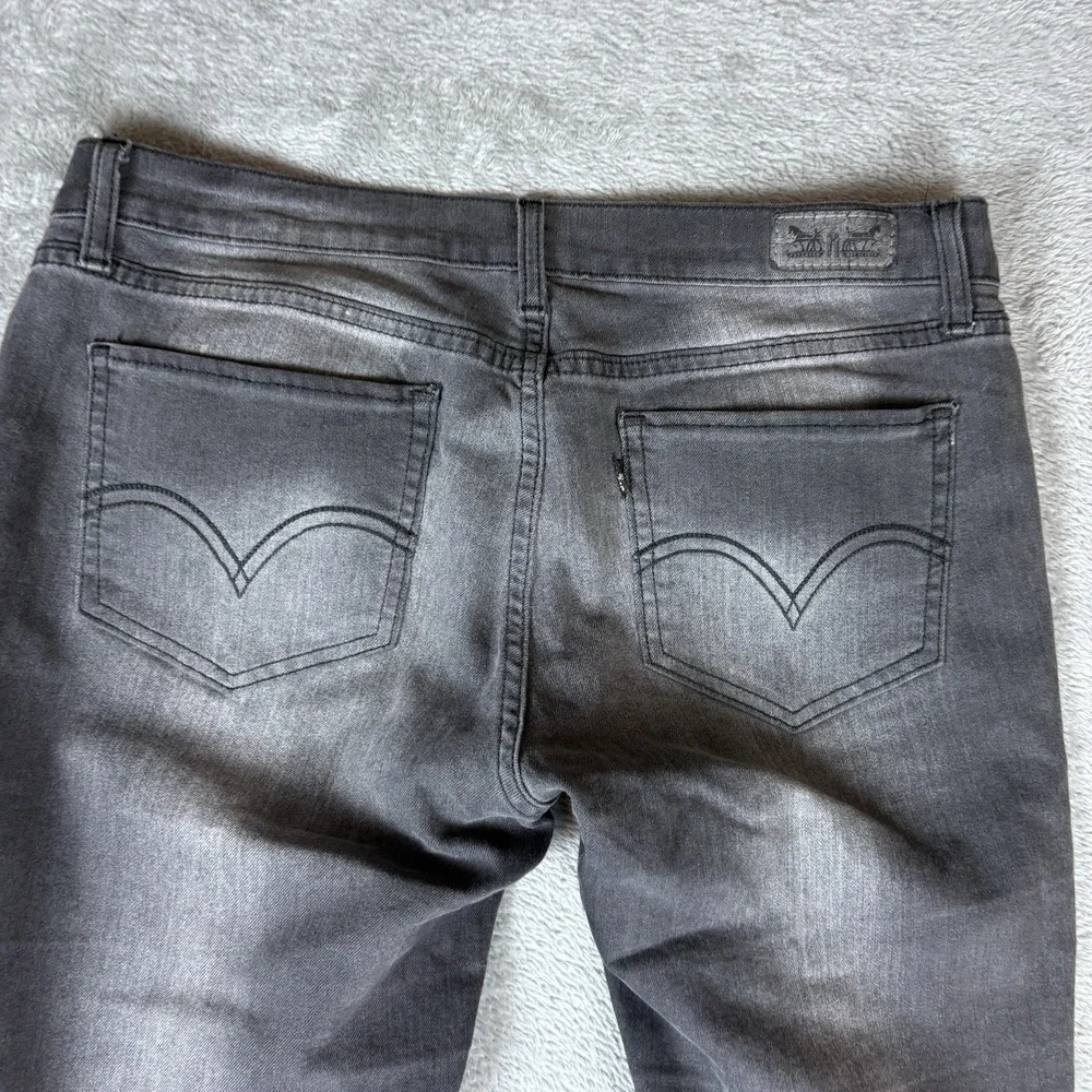 Levis 524 Jeans Womens Size 13 M Black Denim Too Superlow Skinny Pants‎